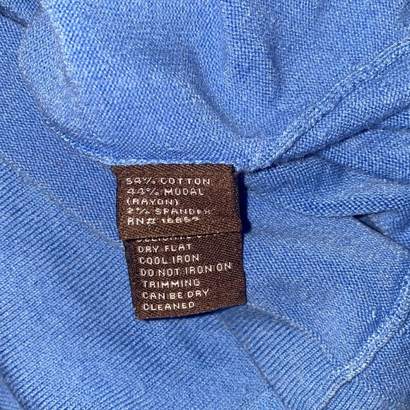 J. McLaughlin V-Neck Sweater Top in Blue - Picture 8 of 9